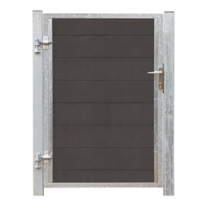 Futura kompositdr venstrehngt + stolper 99x145cm (BxH)