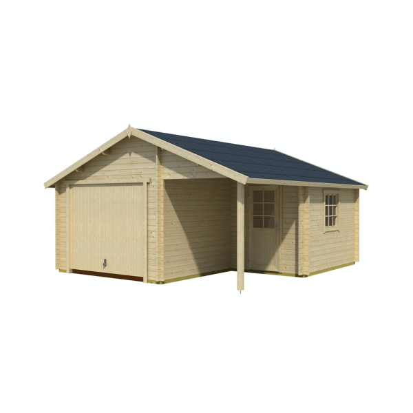 Nibe enkelt garage p 22m2 med vippeport