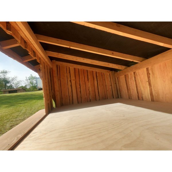 Hjemsted Premium danskproduceret shelter til 6 personer med front - i lrk