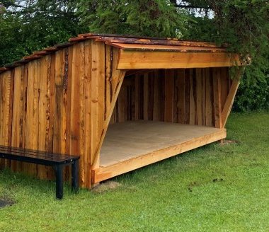 Shelter 8 person i lærk (shelter model)