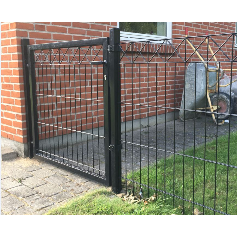 Lge X i sort til panelhegn100x100cm - model Gilleleje