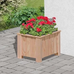 Blomsterkasse model "Kleo 1" i lrk 38x38x30cm (BxDxH)