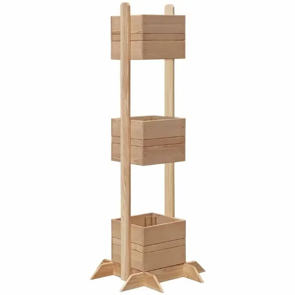 Super smart blomsterkasse-stativ i lrk model "Elin" 3x15L