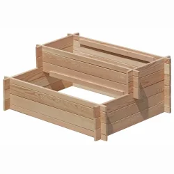 Smart hjbed udformet som plantetrappe (2x3) i lrk 110x80x45cm (BxDxH)
