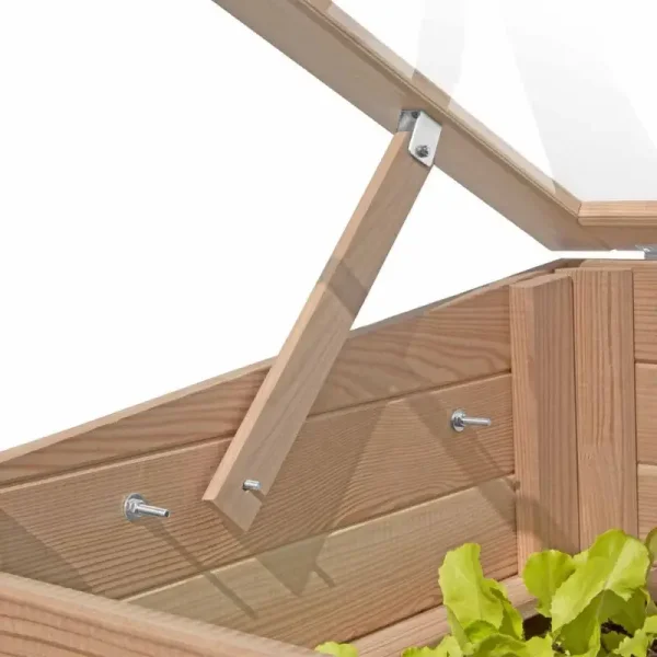 NYHED! Hjbed med lg i lrketr inkl. vindue