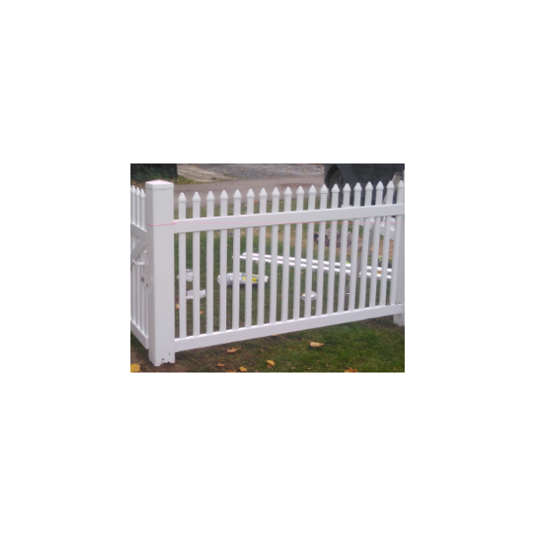 Skagen plastik hegn lige med smalle stave i 180x100cm (BxH)