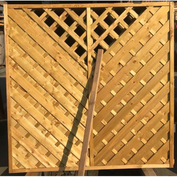 Saragossa lamelhegn med espalier 180x180cm (BxH)