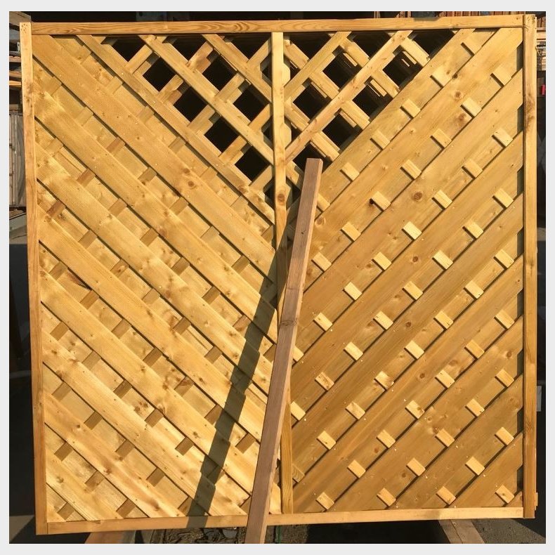 Lamelhegn 180x180 med espalier - model Saragossa