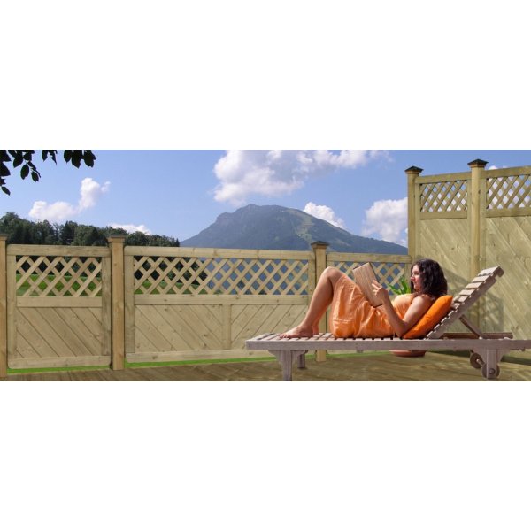 Lugano hegn med espalier 180x90cm (BxH)