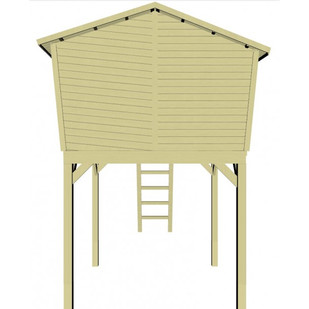 Crazy Leon legehus p stolper