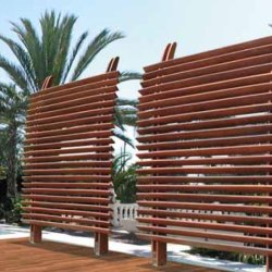Dubai hegn inklusiv stolper 178x178cm (BxH)