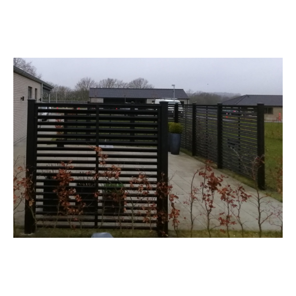 Kyoto hegn i grundmalet sort 160x160cm (BxH)