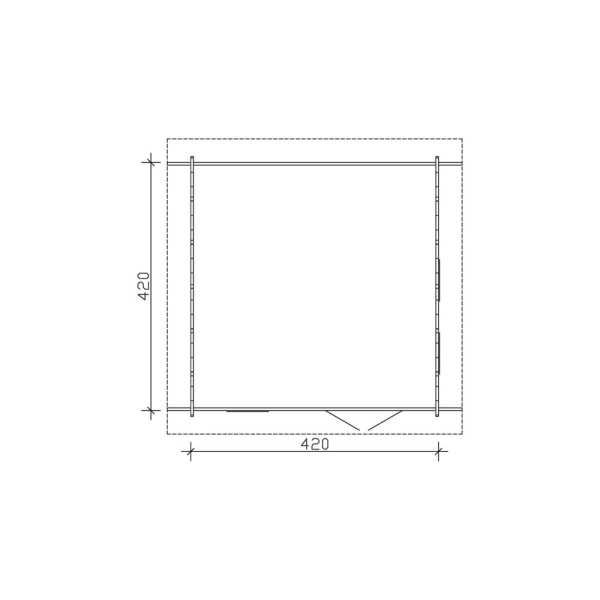 Brande havehus / anneks i ubehandlet p 17,64m2
