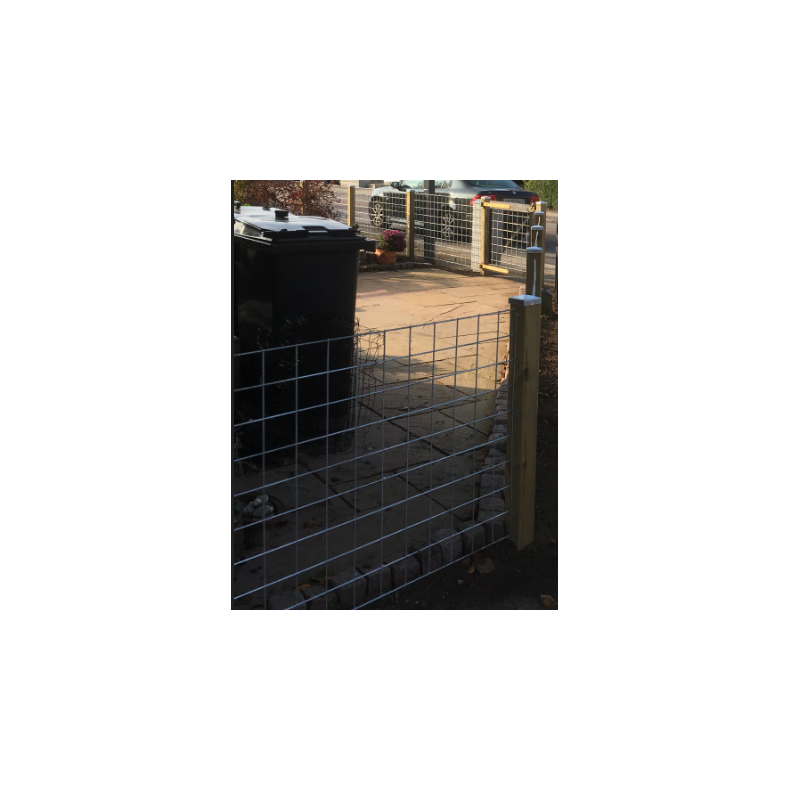 Galvaniseret rionet hegn 90x150cm - model Billund