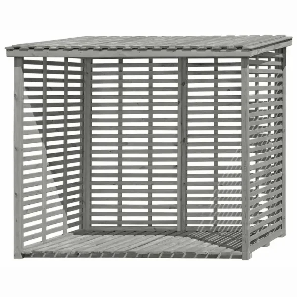 Brndeskur model 6 stor  i gr trykimprgneret tr