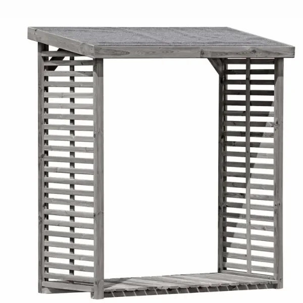 Brndeskur model 4 i gr trykimprgneret tr  uden bagvg