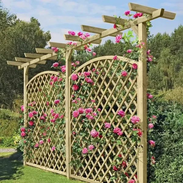 Pergola 450x210 cm  skab skygge, stil og stemning i haven