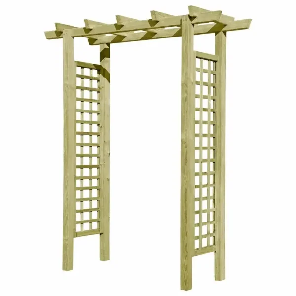 Rosenbue Hoke  klassisk havebue i trykimprgneret tr