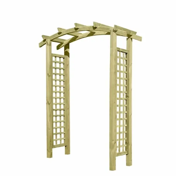 Rosenbue / Pergola Odin  klassisk og holdbar havebue i trykimprgneret tr