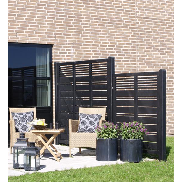 Silence enkeltlge i sort 100x140cm (BxH)