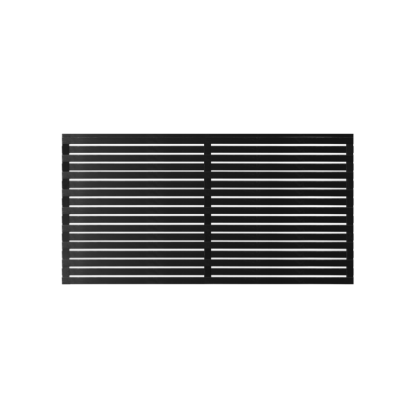 Osaka hegn i grundmalet sort 180x93cm (BxH)