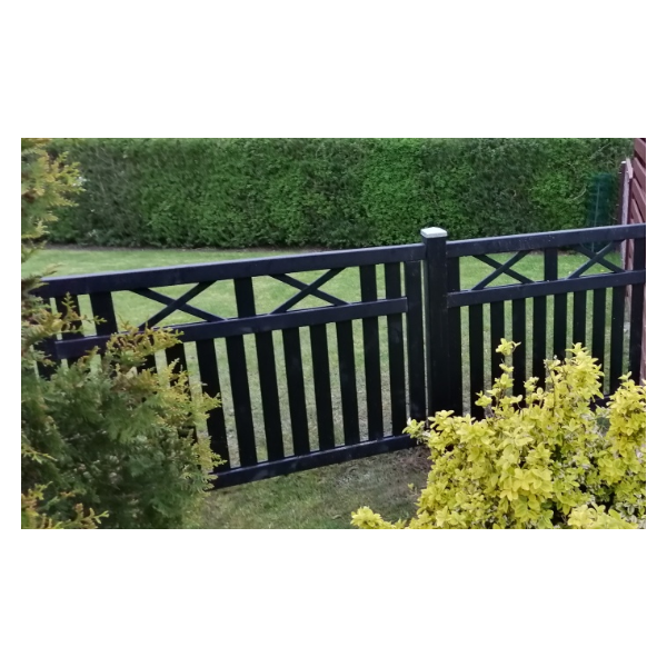 Vinesse sort forhavehegn 150x96cm (BxH)