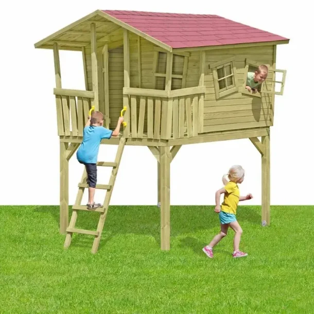 Crazy Leon legehus p stolper