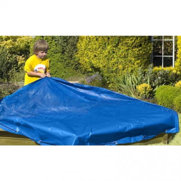 Sandkasse 150x150x25cm inkl. plast afdkning