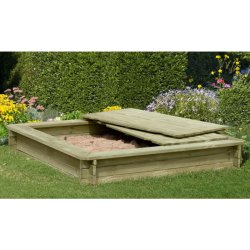 Sandkasse XL 180x180x30cm inkl. trlg