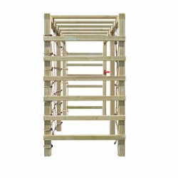 Multifunktionelt LEO Klatrestativ med Net, Reb &amp; Monkey Bars