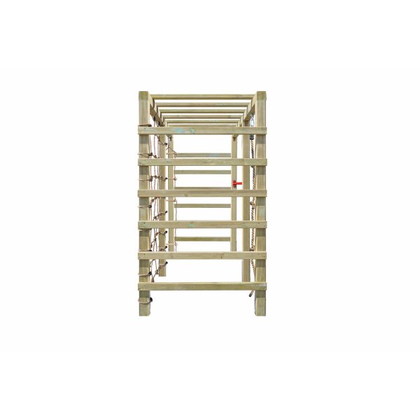 Multifunktionelt LEO Klatrestativ med Net, Reb &amp; Monkey Bars