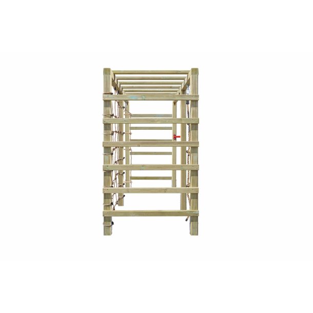 Multifunktionelt LEO Klatrestativ med Net, Reb &amp; Monkey Bars