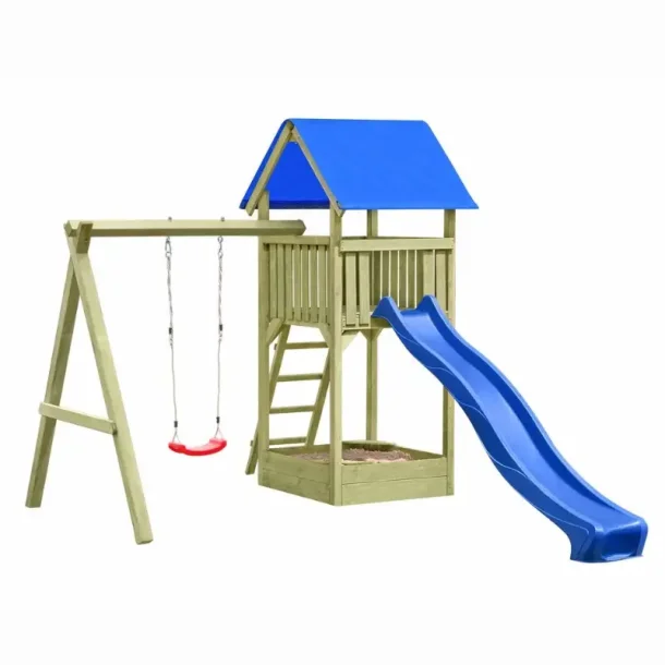 Noah Legetrn med gynge og sandkasse inkl. rutsjebane