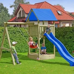 Noah Legetrn med gynge og sandkasse inkl. rutsjebane