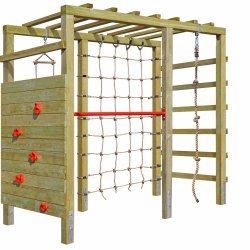 Adventure klatret�rn med net, klatrev�g og armgang