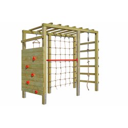 Adventure klatret�rn med net, klatrev�g og armgang