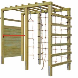 Adventure klatret�rn med net, klatrev�g og armgang