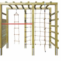 Adventure klatret�rn med net, klatrev�g og armgang