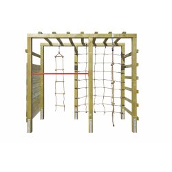 Adventure klatret�rn med net, klatrev�g og armgang