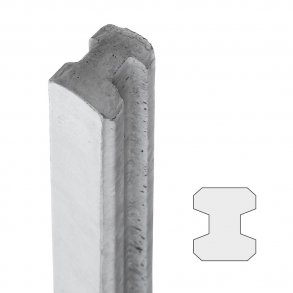 Hegnsstolpe H/mellem 10x12x250cm (180cm over jord)