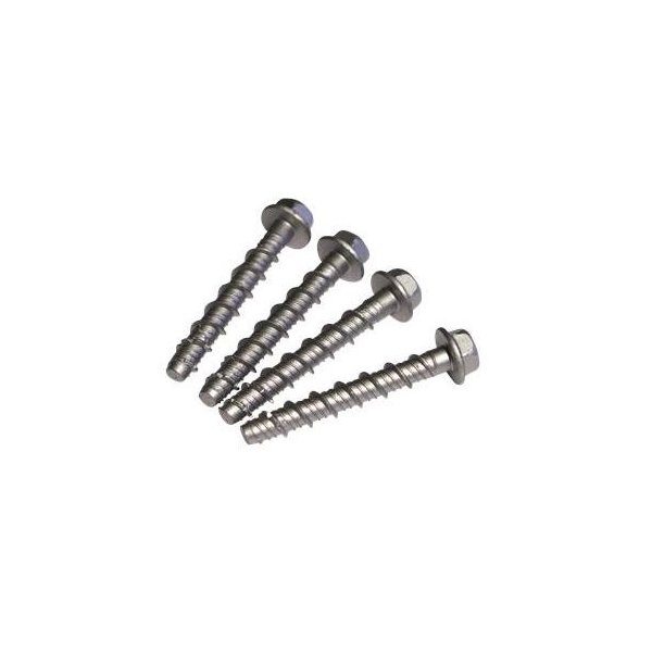 Skruer til montering af stolpefod p trterrasse eller fundament 4 stk./pk