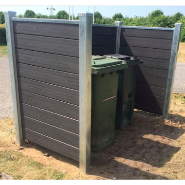 Skraldespandsskjulere i komposit