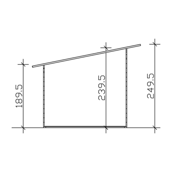 Ordrup havehus model 1 i skifergr p 8,75m2