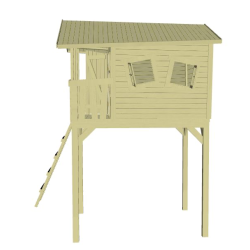 Crazy Leon legehus p stolper