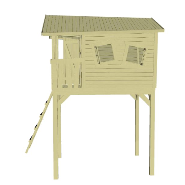 Sølvklasse: Crazy Leon legehus på stolper