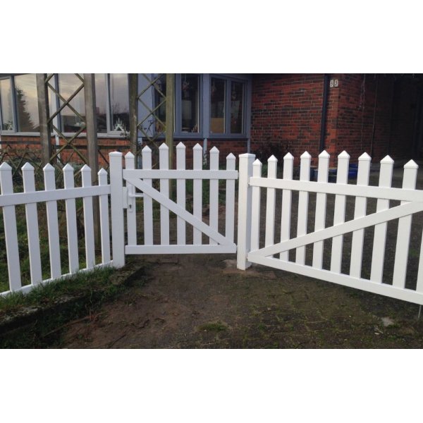 PVC Skagen enkeltlge bue opad med brede stave i 100x120cm (BxH)