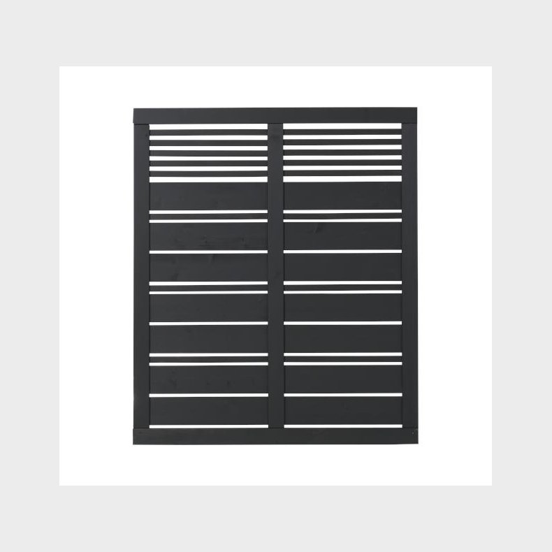 Silence hegn i sort 120x140cm (BxH)