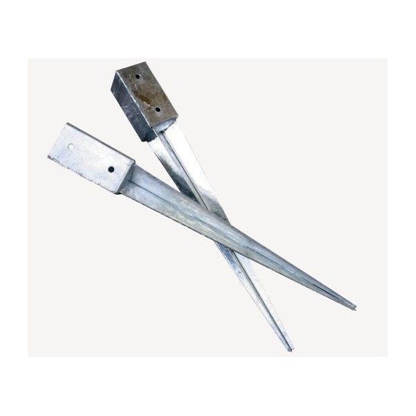 Stolpespyd galv. 91 x 91 mm, L: 750 mm