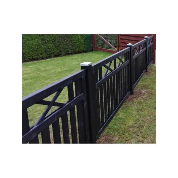 Vinesse sort forhavehegn 150x96cm (BxH)