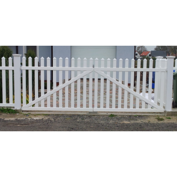 PVC Skagen dobbeltlge med brede stave i (150x150) x 120cm (BxH) (RESTSALG)